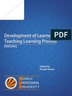 Dedu402 Development of Learner and Teaching Learning Process Hindi