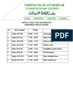 Jadwal Uts Kelas Online