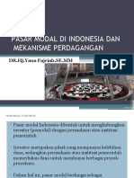 Pasar Modal Indonesia Dan Mekanisme Perdagangan