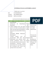 Tugas Identifikasi Masalah Pembelajaran