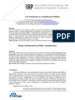 Fundamentos Do Orçamento Na Administração Pública