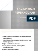 Administrasi Pembangunan (Lanjutan)