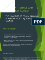 Lesson 1-Ethics and It'S Key Concept: The Principles of Ethical Behavior in Modern Society by Jens Micah de