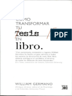 MasterTESIS - Como Transformar Tu Tesis en Libro - William Germano 2008