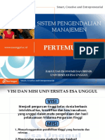 UEU Sistem Pengendalian Manajemen Pertemuan 1