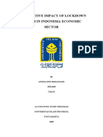 The Negative Impact of Lockdown System in Indonesia Economic Sector1