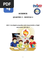 Science 4 Quarter 3 Module 6 Light Final