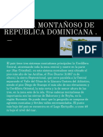 Sistema Montañoso de República Dominicana .