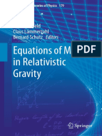 Equations of Motion in Relativistic Gravity: Dirk Puetzfeld Claus Lämmerzahl Bernard Schutz Editors