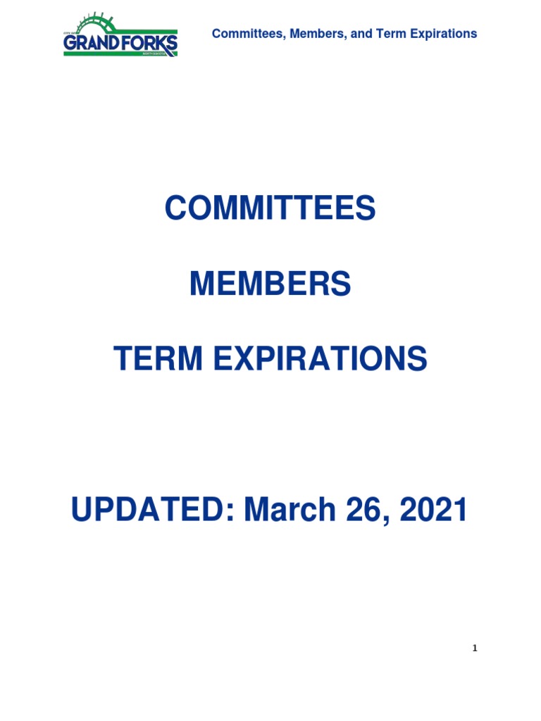 March 29 Grand Forks Board Appointment Materials PDF Business