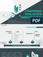 Transformação Digital das IES no Pós-Pandemia