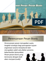 Perencanaan Pesan-Pesan Bisnis