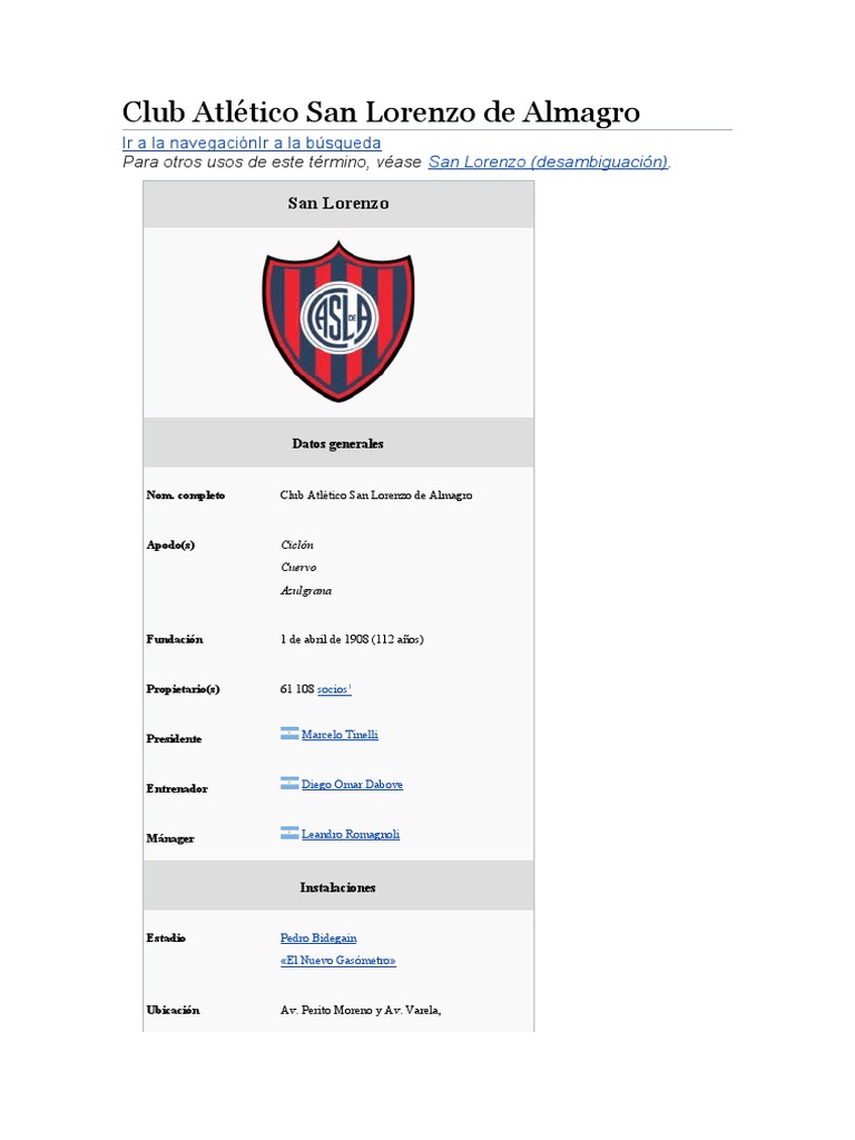 Club Atlético San Lorenzo de Almagro - Sitio Oficial  Escudos de futbol  argentino, Club san lorenzo de almagro, Cuervo san lorenzo