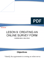 Lesson 9 Creating An Online Survey Form
