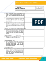 Bank Soal Hukum Newton (Gerak) 10 Sma - 1