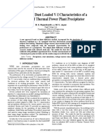 Simulation of Dust Loaded V-I Characteristics of A Commercial Thermal Power Plant Precipitator-Bsp