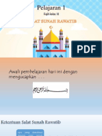 Fiqih Kelas 3 - Pelajaran 1 - Salat Sunah Rawatib