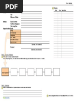 Root Cause Analysis Cause Mapping Investigation Sheet