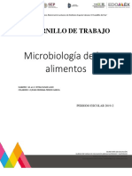 Cuadernillo de Microbiologia de Los Alimentos