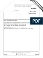 Economics: Cambridge International Examinations International General Certificate of Secondary Education