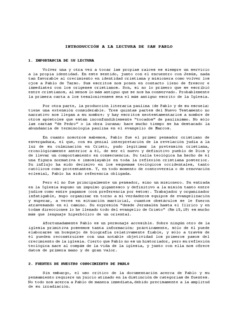 Biografía y legado de San Pablo | PDF | Pablo el apóstol | Bernabé