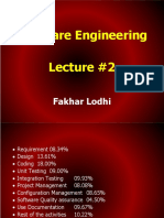 Software Engineering Lecture #2: Fakhar Lodhi