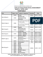 Time Table G9