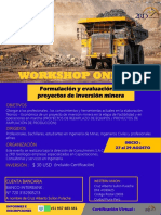 Brouchure Curso Formulación y Evaluación de Proyectos de Inversión Minera-27-29 Agosto.-1