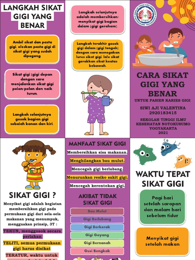 Siwi Aji Valentina - 2920183415 - Leaflet Karies Gigi