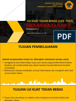 MEKTAN II - PERTEMUAN 3 - Kuat Tekan Bebas