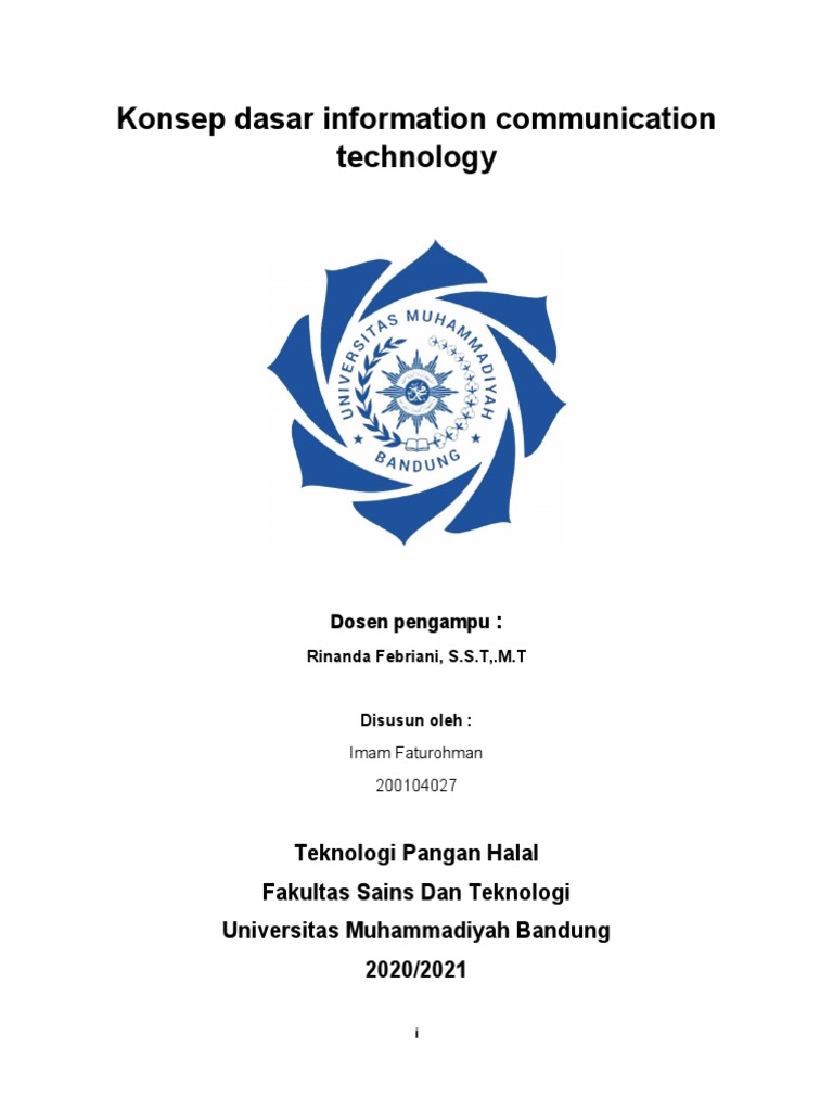 Konsep Dasar Information Communication Technology PDF