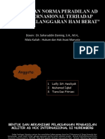 Konsep Dan Norma Peradilan Ad Hoc Internasional Terhadap Perkara Pelanggaran Ham Berat