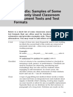 Classroom Assessment Tools Appendix