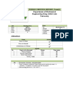 Attendees: Department of Mechanical Engineering King Abdul Aziz University