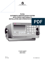 Protec Automatic Identification System With Steds Functionality Installation and Operation Manual