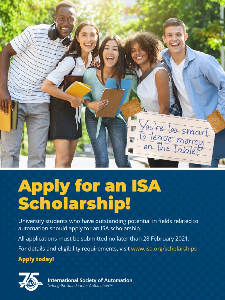 ISA Scholarship Application for Students | PDF