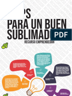 Infografía Recurso 5 Tips para Un Buen Sublimado