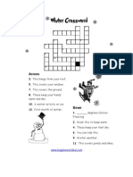 Essential winter weather gear and activities word search puzzle