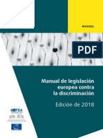 MANUAL DE LEGISLACIÓN EUROPEA CONTRA LA DISCRIMINACIÓN 