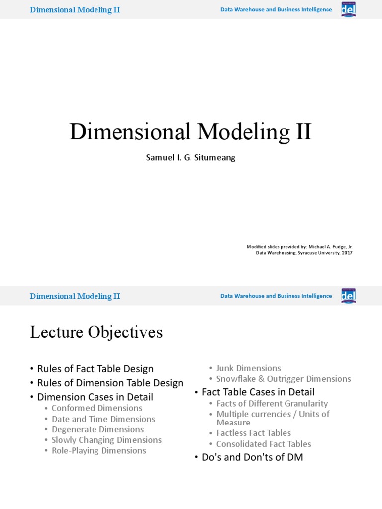 Dimensional Modeling Essentials | PDF | Data Warehouse | Business ...