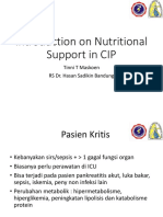 Introduction On Nutritional Support in CIP - Dr. Tinni