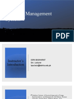 Database Management System: Lec - 1: Basic Database Concepts