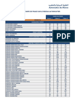 Tarif de Peage