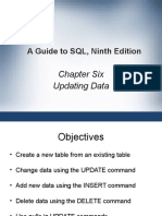 A Guide To SQL, Ninth Edition: Chapter Six Updating Data