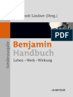 Lindner, Benjamin Handbuch. Leben — Werk — Wirkung