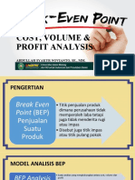 Cost, Volume & Profit Analysis: Abdullah Syakur Novianto, Se., MM