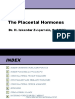 The Placental Hormones: Dr. H. Iskandar Zulqarnain, Spog (K)