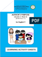 Learning Activity Sheets: Author'S Purpose