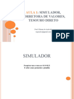 MERCADO FINANCEIRO E CENÁRIO ECONÔMICO Aula-1-TESOURO-DIRETO