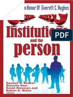 Institutions and The Person